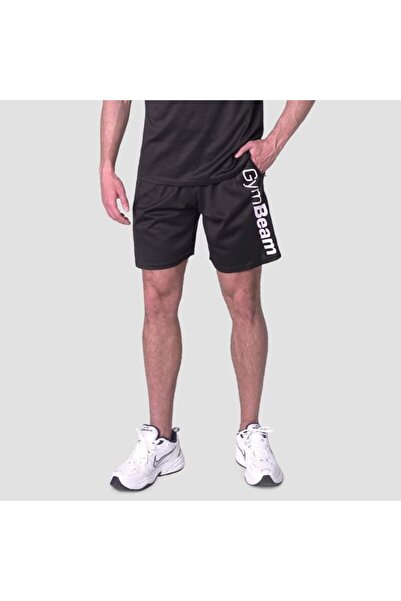 GymBeam Pantaloni scurți din plasă Essence Negri