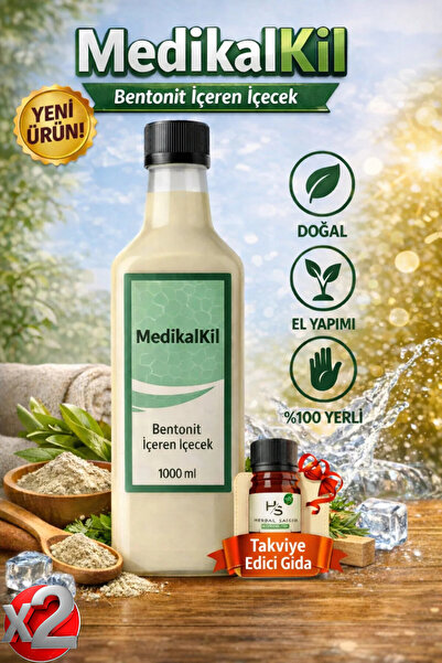 Venur Sefa Sağlığınız İçin MedikalKil Bentonit İçilebilir Kil 1000 ml Doğal D...