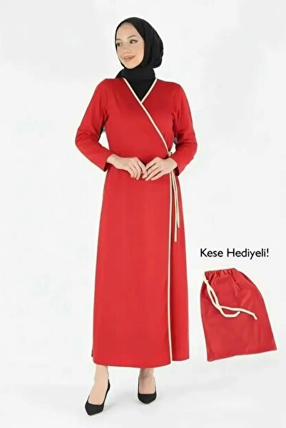 Plistre 1998_Rochie de rugăciune hijab din țesătură 100% bumbac, cu curea dub...