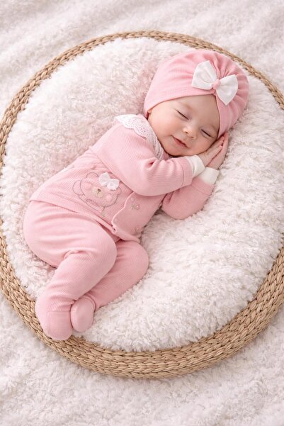 BYS BABY FASHION طقم بدلة مستشفى فاخرة مكونة من 5 قطع مصنوعة من القطن بنسبة 1...