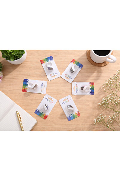 MORRISSA Tasbih Ring Counter For Zikr 6 Pieces Tally counter for Gift Multico...