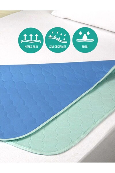 CDE (2 Lİ PAKET) Yıkanabilir Emici Ve Sıvı Geçirmez Çocuk Tuvalet Eğitim Pedi...