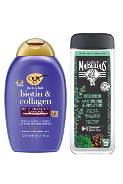 OGX Biotin & Collagen Dolgunlaştırıcı Sülfatsız Şampuan 385 ml + Deniz Çamı &...