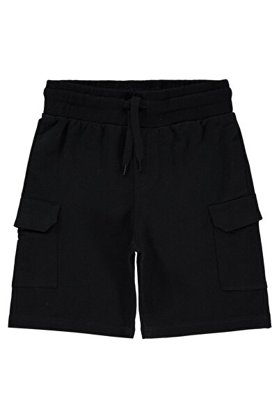 Civil Boys جيب جانبي كبير قطع كابري للأعمار 10-13 سنة - أسود