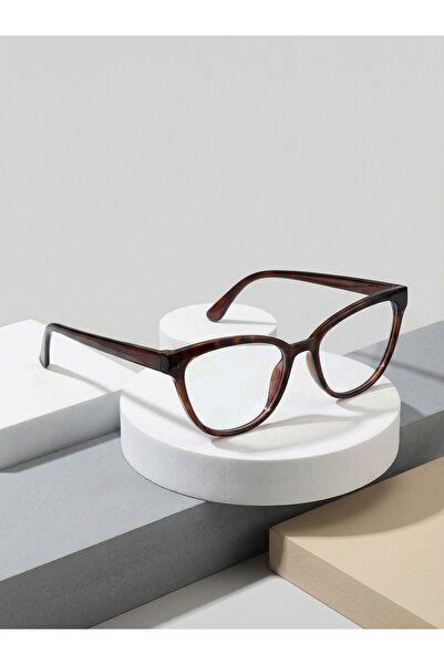 VEGA EYEWEAR Renny Acı Kahverengi Renk Cat Eye Mavi Işık Korumalı Gözlük Pint...