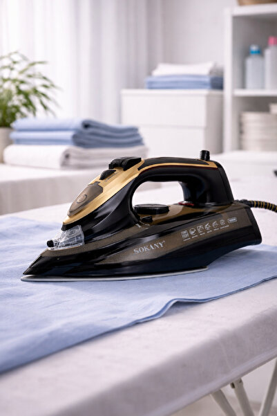 SOKANY Seramik Tabanlı Buharlı Ütü 390ml Geniş Su Hazneli SK-11027