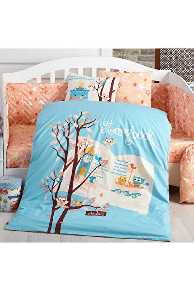 Talis Lenjerie Bebe Dreamclock Blue, Bumbac Poplin