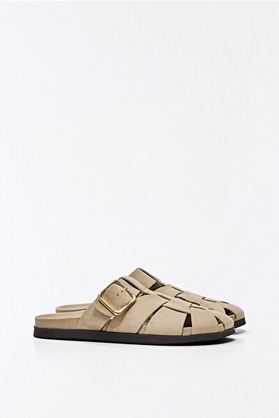 Bershka Cage mule sandals