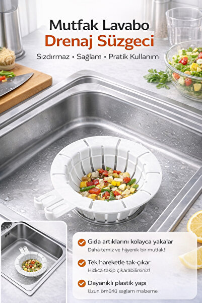 Ecuy Sink Drain Strainer Anti-Clogging Hygienic Kitchen and Bathroom Filter E...