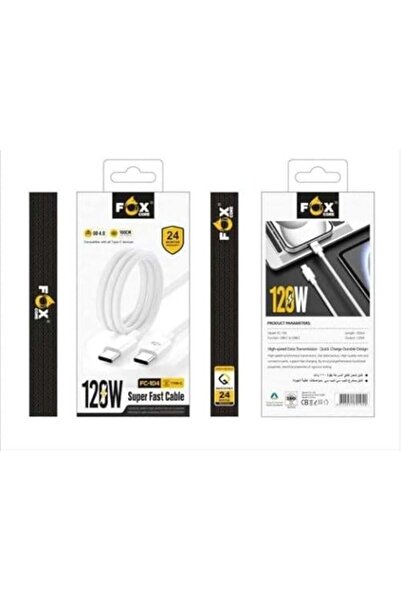 Fox Compatible Type-C Fast Charging Cable (100 cm) White