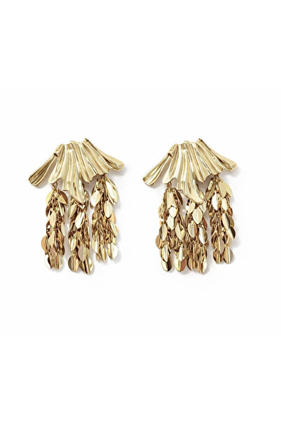 neslyaccessories Gold Dangle Earrings