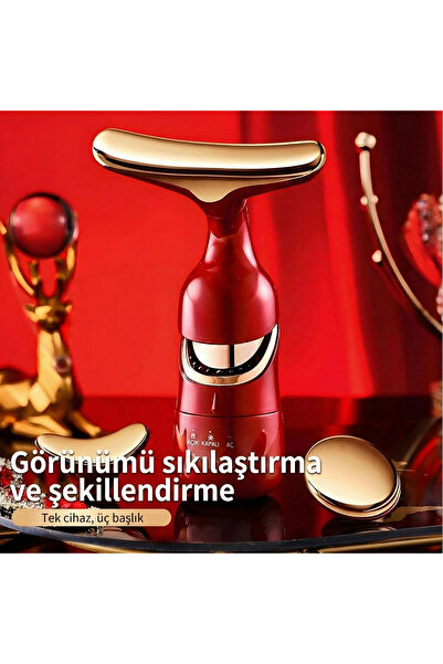 Gudli 3’ü 1 Arada Akıllı Yüz, Boyun ve Göz Masaj Aleti