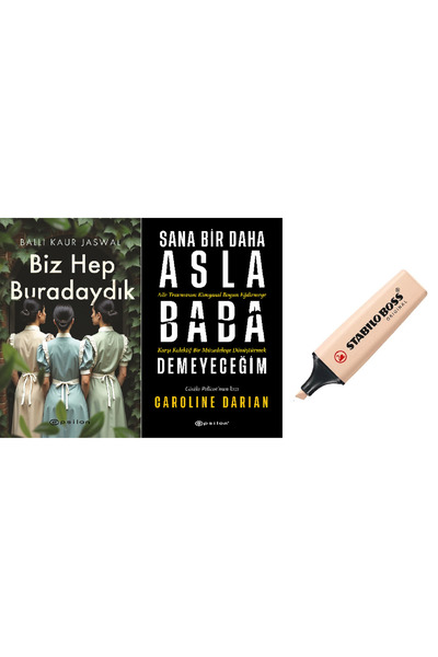 Epsilon Yayınevi Biz Hep Buradaydık + Sana Bir Daha Asla Baba Demeyeceğim 2 B...