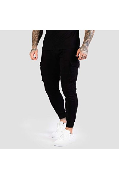GymBeam Pantaloni de trening TRN negri