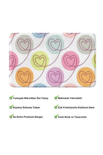 Monnhein End of the Series Cute Microfiber Non-Slip Base Machine Washable Bath Mat 50 X 80