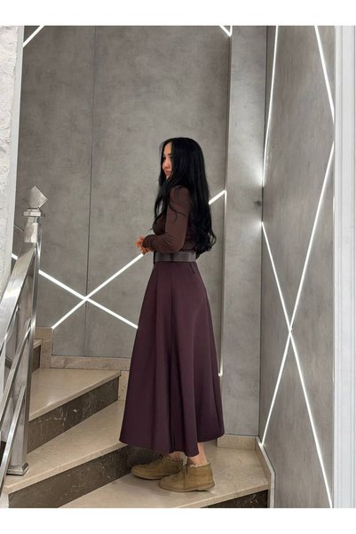 Bilhan Rimas High-Waisted Skirt with Belt