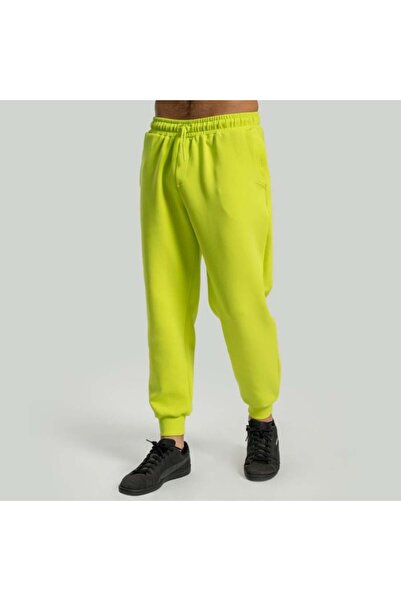 GymBeam Pantaloni de trening relaxați Chartreuse