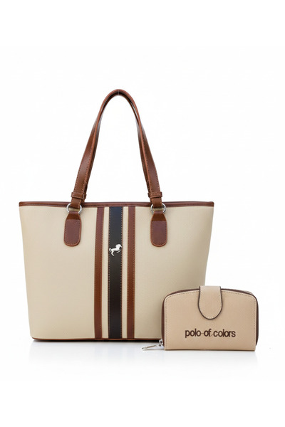Çanta Trend Miami Polo Club Large Size Handbag and Wallet Combination