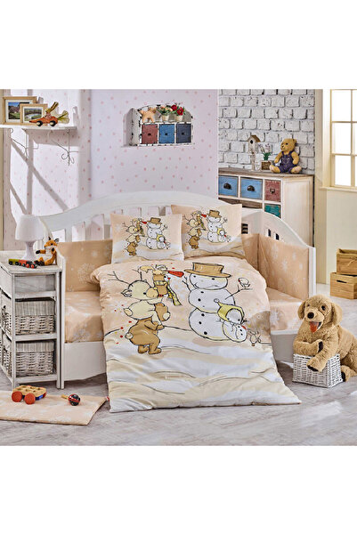 Talis Lenjerie Bebe Snowball Beige, Bumbac Poplin