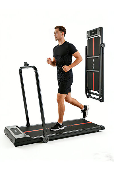 Yagud 3-in-1 Folding Treadmill with Handrails, Bluetooth Speaker & Quiet Moto...