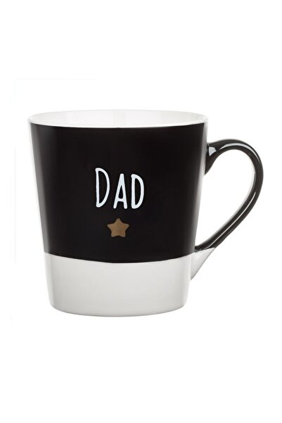 OEM New Bone Mug with "DAD" message, Perfect gift for Dad, Black/White, 8.4 x...