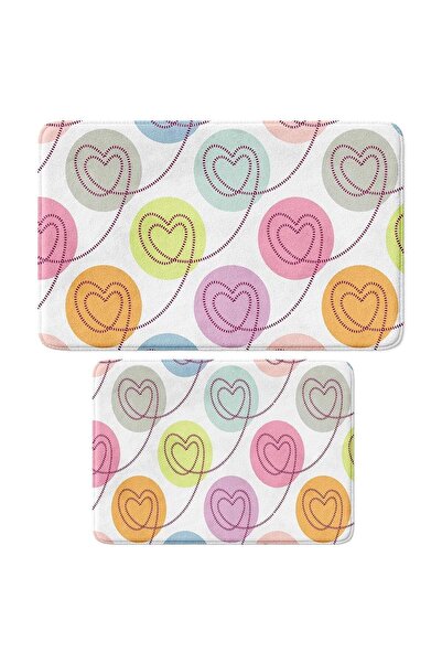 Monnhein Cute Printed 2-Piece Bath Mat Set - Non-Slip Base, End of the Series...