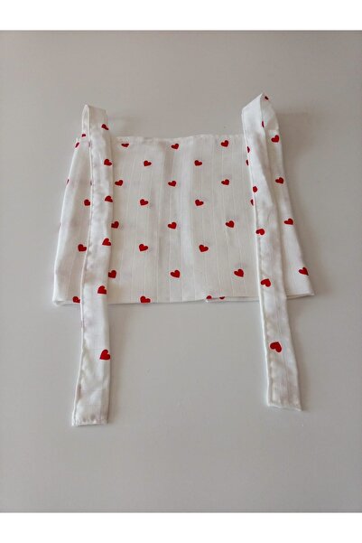 kalbimbaby Kalp desenli emzirme önlüğü Müslüm kumaş 70 / 105