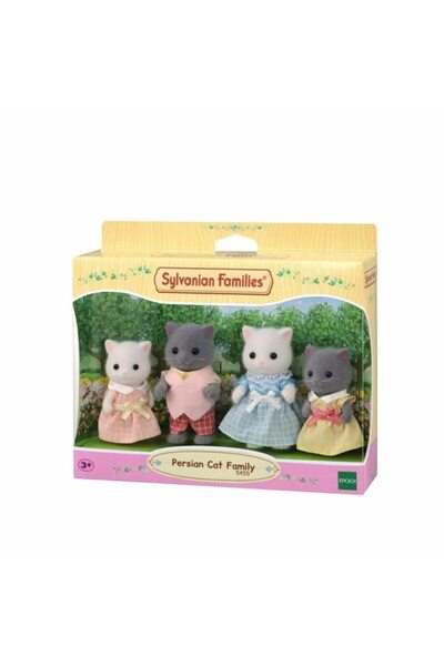 SYLVANIAN FAMILIES Persian Cat Family Dolls – Multicolor Figurines for Dollho...
