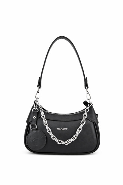 Madame Chain Detailed Women's Shoulder & Crossbody Bag – Extra Long Strap, Ca...