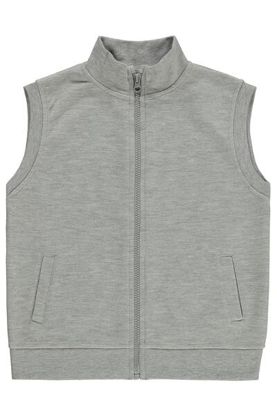 Civil Boys سترة بيكيه للأطفال من 6-9 سنوات - رمادية 8-9 سنوات