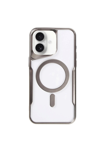 eco port iPhone 16 Case Boyi Magsafe Silicone Cover - Titan Gray