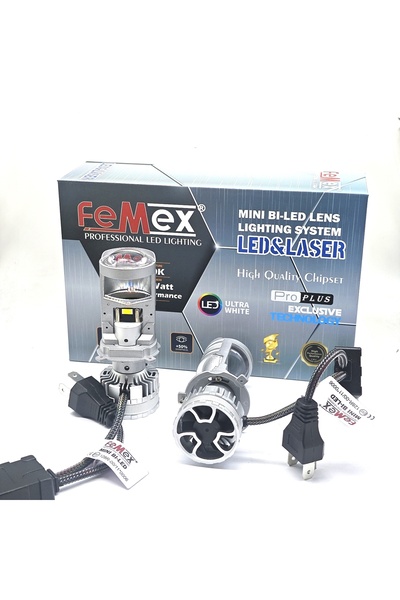 FEMEX H4 Pro Exculive Mini Bi-LED Kendinden Mercekli Csp Lextar Chips 50w