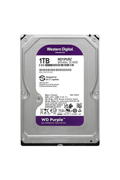 WESTERN DIGITAL 1TB Hard Disk - PURPLE