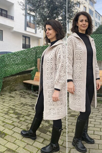 Feniks Söğüt motifli hırka