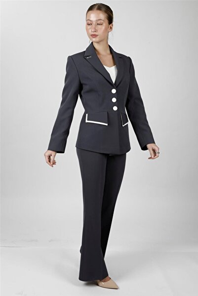 ÖNDER ÖZSOY Garnili Men's Collared Jacket & Pocketed Spanish-Cut Trousers Wom...