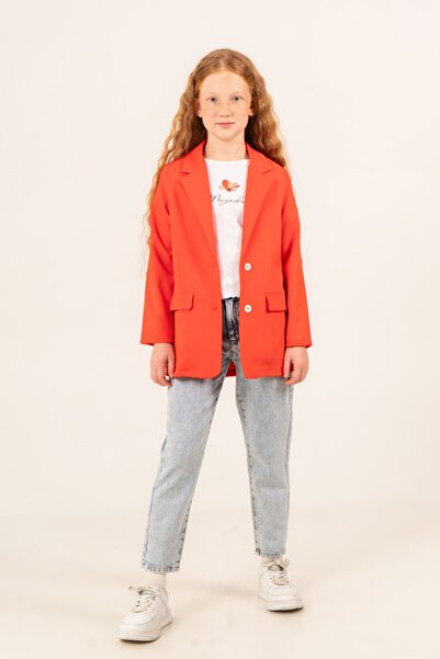 HAUSEkids طقم ماغنوليا برايم للفتيات من 9-14 سنة - 3 قطع - برتقالي