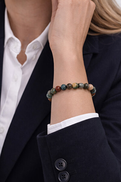 doublemax Hint Akik Stres Taşı %100 Doğal Taş Bileklik