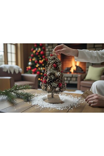 ART PINE Декорация за маса от естествено шокирано дърво 30 см - естествено си...