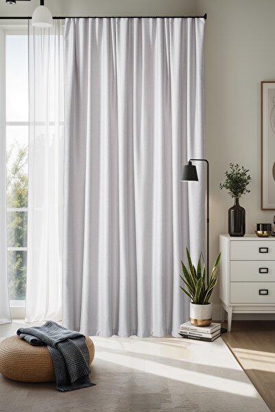 Doqu Home Vera Fon Curtain 140 X 270 cm - Gray