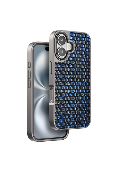 eco port غطاء ماركة فينكو لآيفون 16 - أزرق داكن