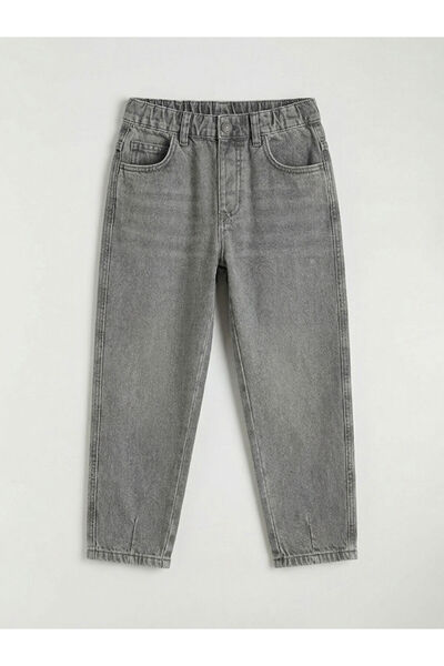 LC Waikiki GiyÇık Store den Gri Beli Lastikli Loose Fit Παντελόνι Τζιν για Αγ...