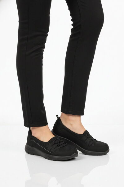 WALKWAY حذاء نسائي شبكي أسود خفيف الوزن ومرن للمشي اليومي والرياضة Bst-1009 G