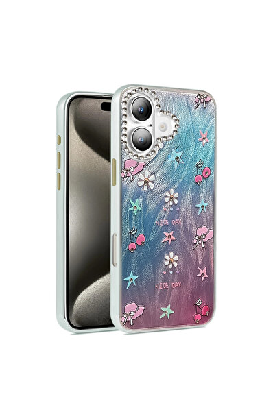 eco port iPhone 16 Case Blade Mirrored Pattern Cover - Pattern 4