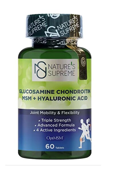 Nature's Supreme Glucosamine Chondroitin MSM + Hyaluronic Acid 60 Tablet