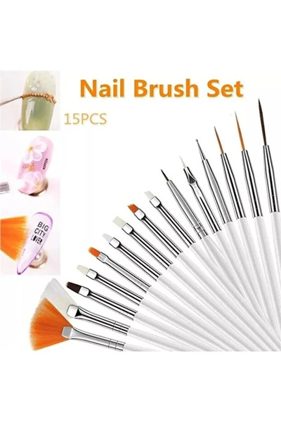 Fontenay 15'li Tırnak Nail Art Desen Tırnak Süsleme Ve Boyama Fırça Seti