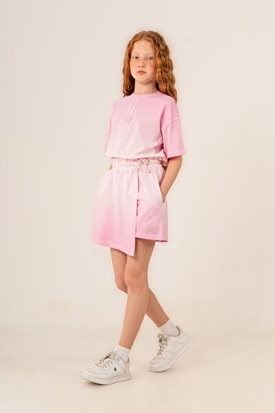 HAUSEkids 9-15 Years Old Prime New Girls' Shorts Skirt Set - Candy Pink