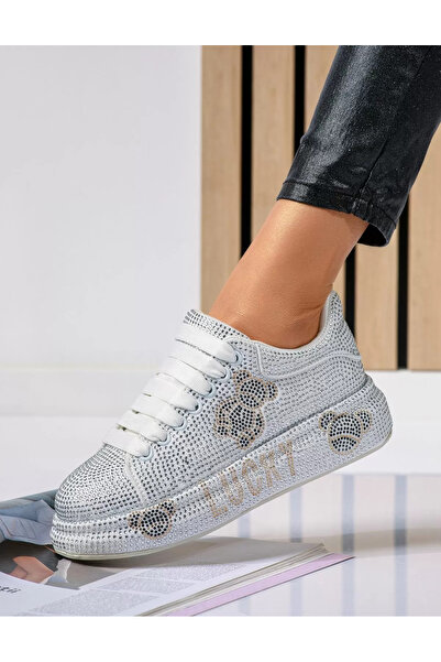 Zaira Women's white sneakers made of eco-leather suede Nerva #18662 - 38