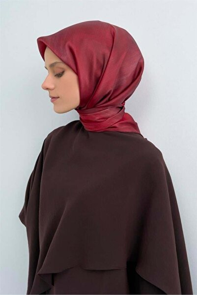 Armine Tivil Pure Silk Scarf 9513 - 83 Burgundy Grayish Pattern