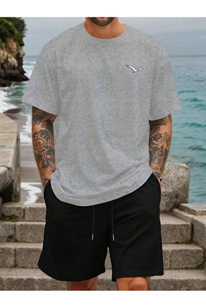 PAVRO Unisex Oversize Shorts Set Bottom-Top Two-Piece Casual Mixed Pvr Ozell ...