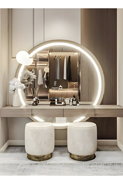 Taimi Makeup Mirror Round 80cm with LED frontlight Suitable for Dressing Room...